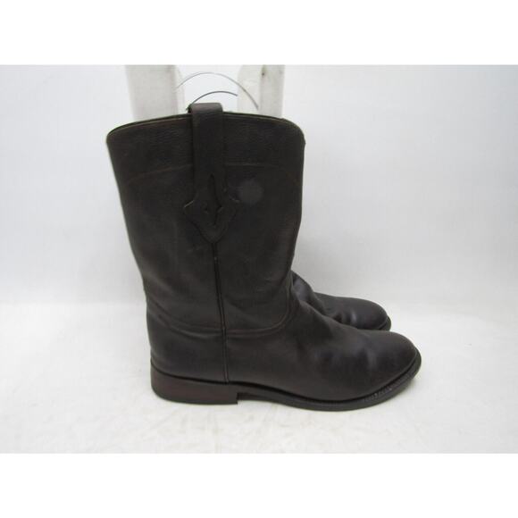 Resistol Ranch Mens Size 12 EE Brown Leather Roper Cowboy Western Boots main image 9
